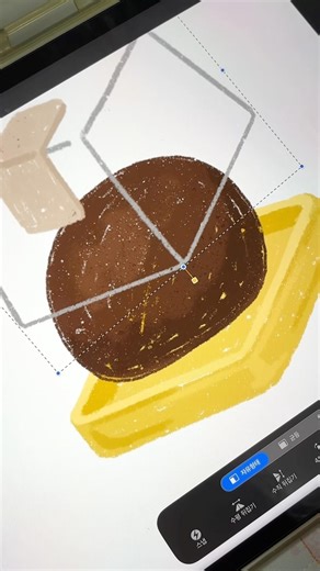 두쫀쿠..🧆(먹고싶다) #ipaddrawing #procreate #두쫀쿠 #animation #아이패드드로잉 #프로크리에이트