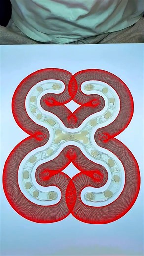 A spirograph that surprises you at first and amazes you in the end! #spirograph #satisfying #asmr #usa #art | Spirograph