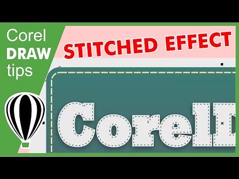 The Easiest CorelDRAW Stitch Effect Trick