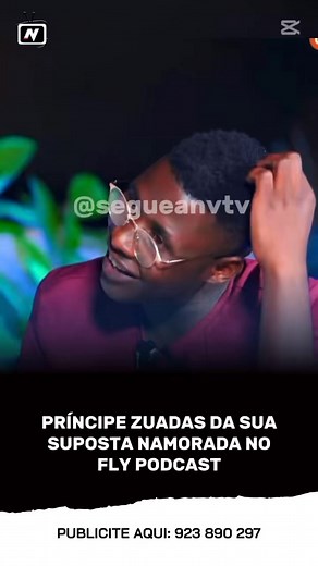 132K views · 8.8K reactions |  Vem ver: Príncipe Zuadas fala da sua suposta namorada no Fly Podcast | ANV TV - O seu canal para o futuro | Facebook