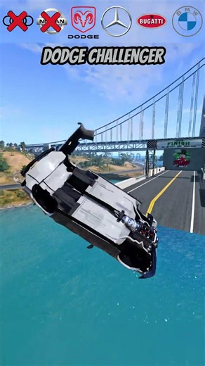 Cars vs Broken Bridge Challenge – Who Falls First? 💥| BeamNG.drive