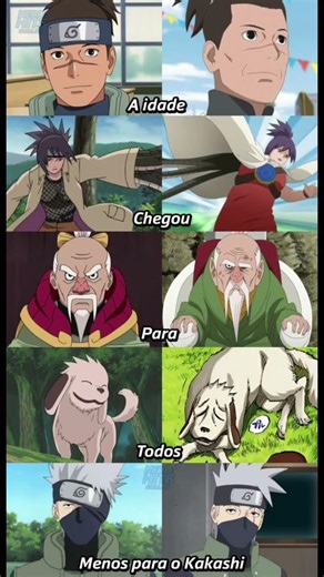 Everyone Grew Old… Except Kakashi 😂 | Naruto Funny Meme