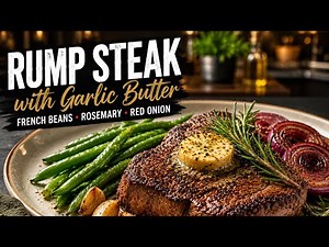 Rump Steak with French Beans | Easy Restaurant-Style Dinner Recipe | Juicy Garlic Butter Rosemary