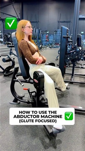 How to PROPERLY Use The Abductor Machine (GLUTE FOCUSED) #glutes #legday #glutesworkout