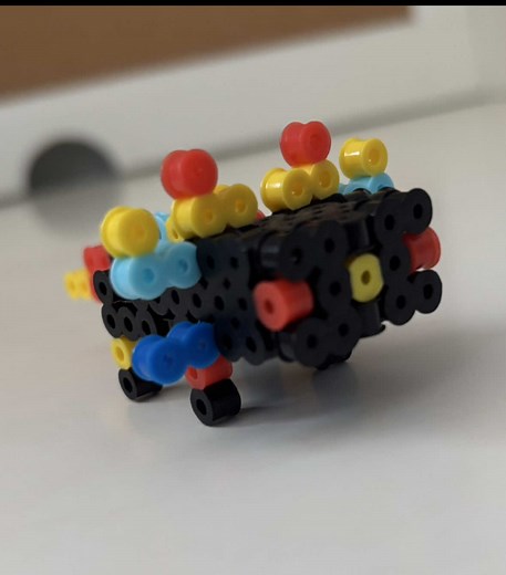 Cool Axolotl 3D Perler Beads Art