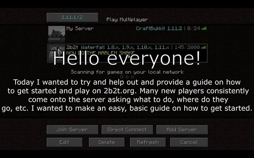 【Minecraft 2B2T】服务器新手入门攻略