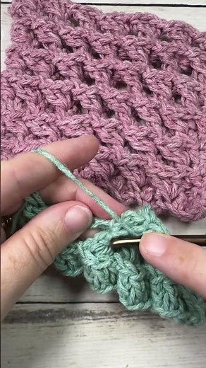 Learn to crochet the 3D Twisted Shell Stitch #crochet #crochetpattern