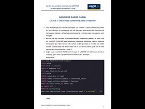 ATIVIDADE PRÁTICA BANCO DE DADOS NoSQL UNINTER