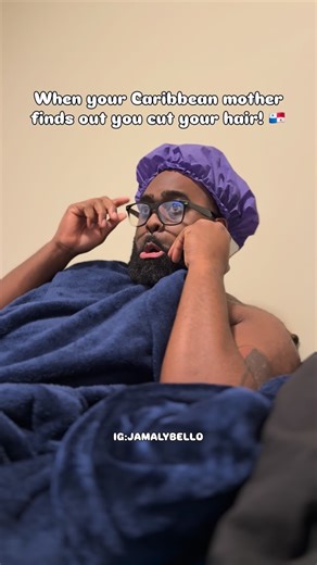 JAMALY on Instagram: "When your Caribbean mother finds out you cut your hair! 🇵🇦 #panama #🇵🇦 #haircut #hairstyles #hair #reels #panamanian #comedy #skit #funny"