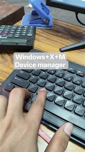 windows+X+M=device manager #computertricks #shortcats #pctips #shortcutkeys #windows
