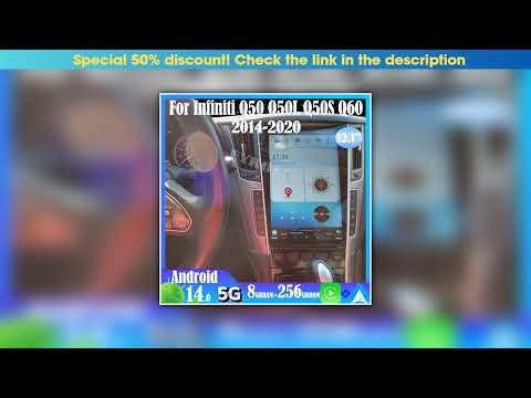 Best Android 15 For Infiniti Q50 Q50L Q50S Q60 2014-2020 Car Radio Automotive Multimedia Tesla Scre