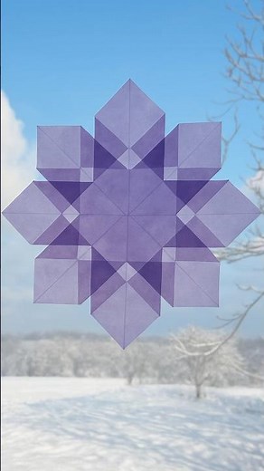 Incredibly easy! ⭐ Christmas star made of tracing paper