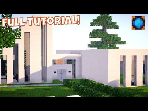 Minecraft modern futuristic house #4 Full Tutorial