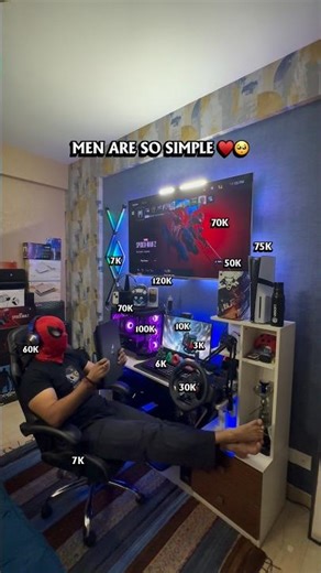 Men are so simple! Basic needs ♥️🥺 #shorts #trending #fyp #gamingreels