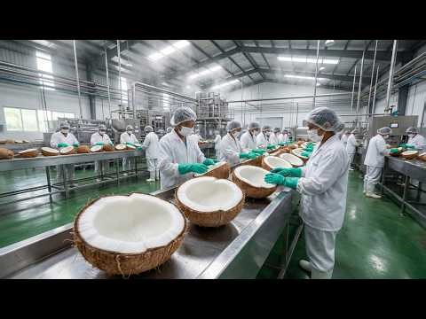 From Coconut to Bottle | Industrial Coconut Milk Manufacturing Process