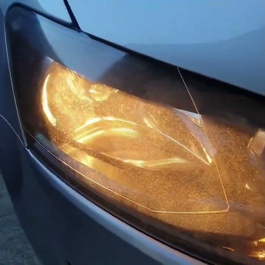 Headlight restoration - crazing removal from VW golf headlights.