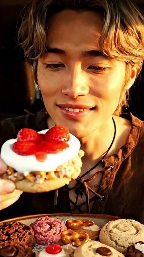 crumbl cookies mukbang 🍪 #asmr #mukbang #shorts
