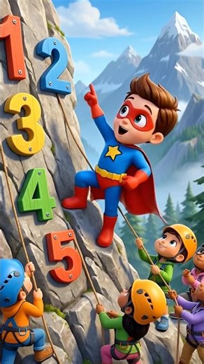 Learn numbers with superhero kid | Fun Learning Video for Kids #superhero #kidslearning #abcd #abc