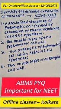 NEET important mcq | Biology mcq| Neet exam | neet pyq|Cell unit of life mcq|Aiims pyq#neet #shorts