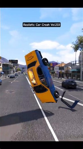 Taxi Driver Never Saw It Coming 😱💥 Vol.233 | GTA 5 Shorts Realistic Car Crash