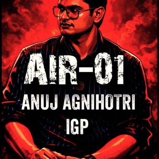 UPSC CSE 2025 Rank 1 || Anuj Agnihotri 💎 || #motivation #IAS #upsc