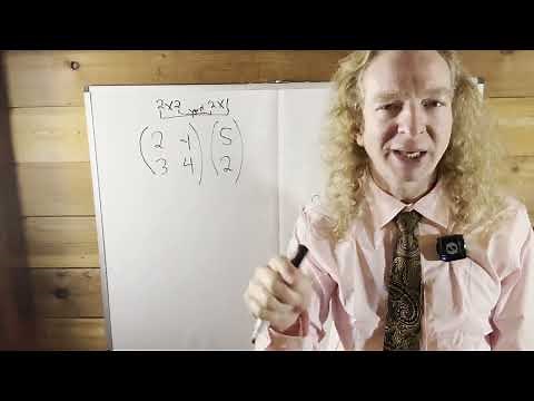 How to Multiply Matrices: Example with a 2 by 2 times a 2 by 1