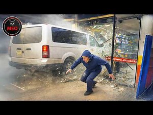 Real-Life Shocking Moments Caught on CCTV | Luckiest People Moments Filmed Before Disaster
