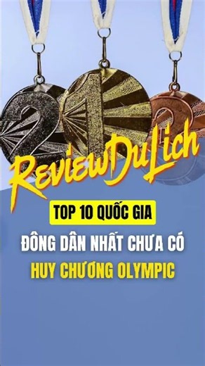 Top 10 quốc gia đông dân nhất chưa từng đạt huy chương olympic. #reviewdulich #viral #trend #xuhuong