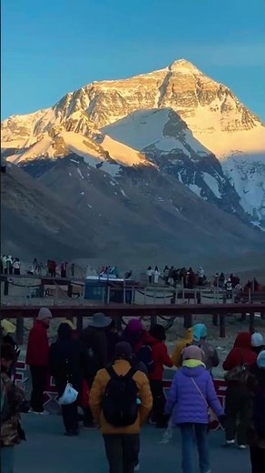 🌄 Sunset View of Mt. Everest | Golden Glow Over the World's Highest Peak 🏔️