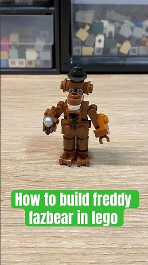 How to build freddy fazbear in lego #legomoc #fyp #afol #minimoc #legofan