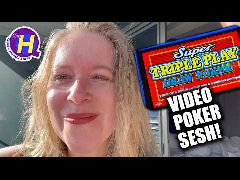 NICE RALLY on Super Triple Play Draw Poker Sesh at Bellagio! #poker #videopoker #casino #vegas