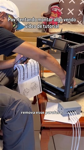 Tentando montar algo vendo vídeo de tutorial #viral