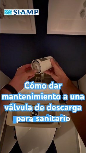 Cómo dar mantenimiento a una válvula de descarga para sanitario #plomeria #siamp￼