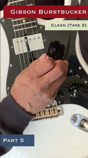 Gibson Burstbucker pickup clean warmth and string separation