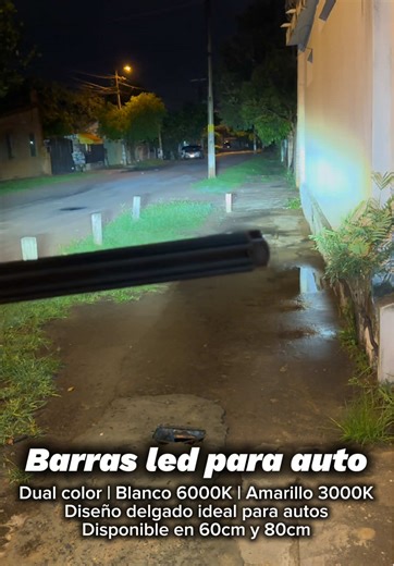 Mejora la iluminación de tu auto con la barra led HIMEJI Diseño exclusivos para autos, doble encendido amarillo/blanco Incluye soportes
