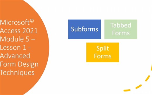 Access 2021 高级教程（第 3 部分，共 3 部分）（英文）