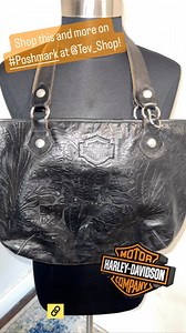 ‼️SOLD‼️ Harley-Davidson Embossed Leather Tote Bag! MADE IN USA 🇺🇸 Beautiful black leather shoulder bag tote from Harley Davidson! Leather is in great condition, this back looks like it can last forever! Don’t miss this! FROM HD Website: Harley-Davidson® Women’s Black Floral Tote Bag. Genuine durable black leather. Features embossed beautiful floral design. Zippered opening pocket and one outside small zipper pocket. Two 9.5 Inch strap drops, the straps are not adjustable. This is a great gift