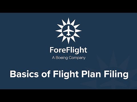 Basics of Flight Plan Filing (August 2022)