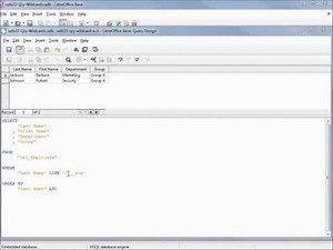 LibreOffice Base (22) SQL Wildcards