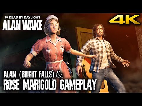 DEAD BY DAYLIGHT - Rose Marigold & Alan Wake Bright Falls Outfit Gameplay (4K 60FPS)