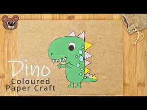 Easy Dinosaur Collage: Step-by-Step Paper Craft with Kids | Simple Dinosaur Craft Ideas