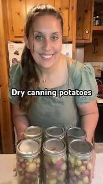 Dry canning potatoes. #canningpotatoes #potatoes #garden #rebelcanning
