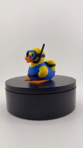 3D Printed Scuba Diver Duck Sculpture: Quirky Ocean Decor - Etsy