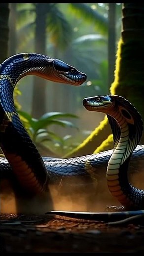 Python vs King Cobra 😱 | Deadliest Snake Face-Off | Who Wins? #junglelife