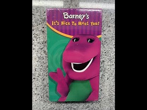 Barney's It's Nice To Meet You (Full 2003 HIT Entertainment VHS)