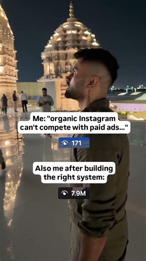 Genuinely thought organic Instagram couldn't compete with paid ads. Then this happened. 😭