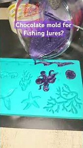 Using a chocolate mold to make fishing lures #baitmaking #softplastics #luremaking #bassfishing
