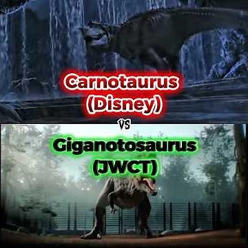 Giganotosaurus (JWCT) vs Carnotaurus (Disney)#jurassicworldchaosteory #disney #edit
