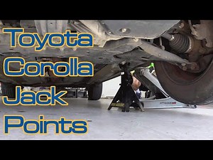 Toyota Corolla Jack Points