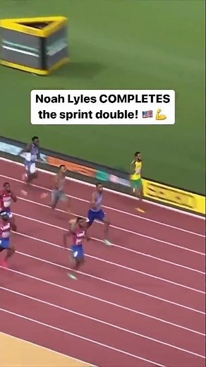 Noah Lyles wins THIRD STRAIGHT 200M World Championship 🥇🥇🥇